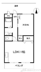 西田マンションの物件間取画像